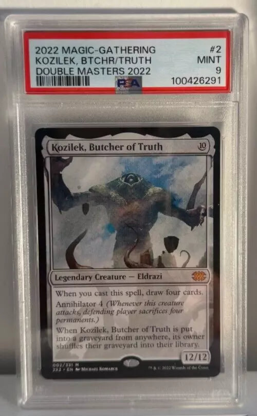 PSA 9 Kozilek, Butcher of Truth – Double Masters 2022 – Magic: The Gathering